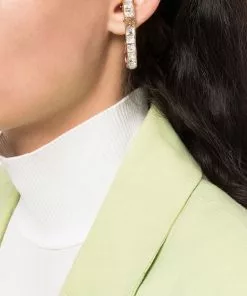 Versace crystal-embellished Medusa ear cuff