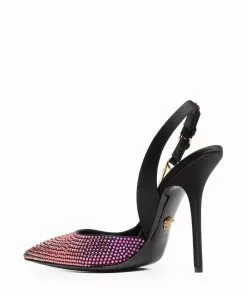 Versace Safety Pin crystal embellished pumps 8 Versace Safety Pin crystal-embellished pumps