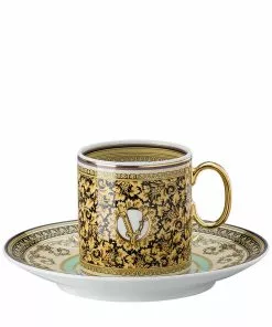 Versace Barocco Mosaic espresso cup and saucer