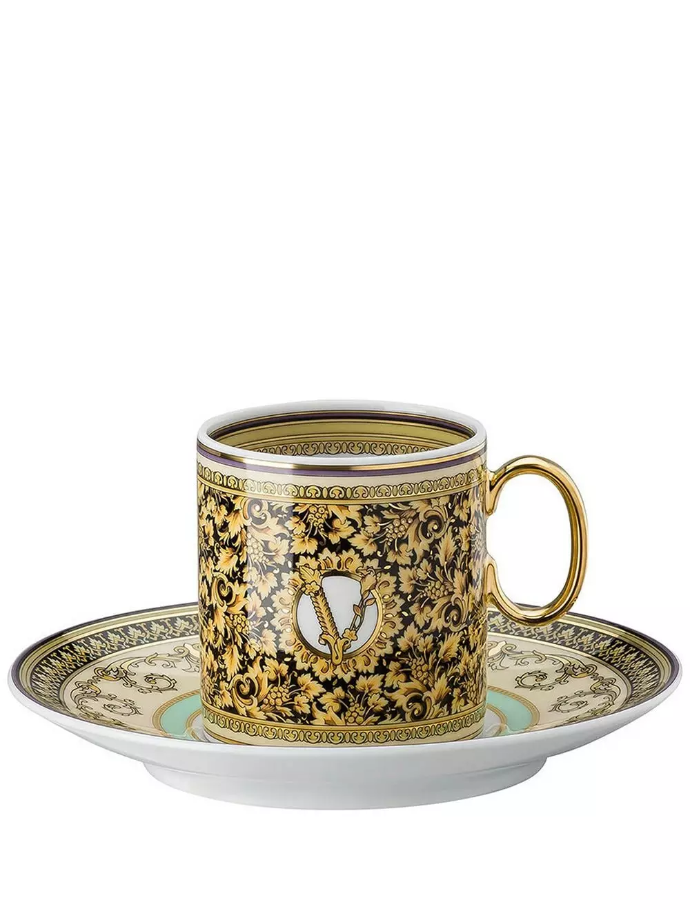 Versace Barocco Mosaic espresso cup and saucer 3 Versace Barocco Mosaic espresso cup and saucer