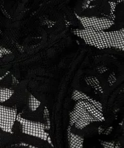 Versace Barocco-lace semi-sheer bra