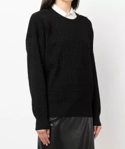 Versace Greca pattern wool jumper
