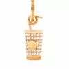 Versace crystal-embellished Medusa pendant charm
