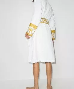 Versace baroque trim bath robe