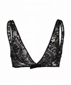 Versace Barocco-lace bralette