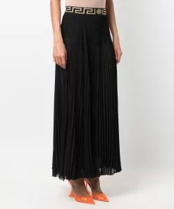 Versace Greca-trim maxi skirt