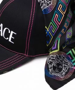 Versace scarf-detail baseball cap