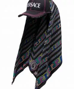 Versace scarf-detail baseball cap