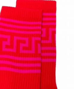 Versace Greca ribbed socks