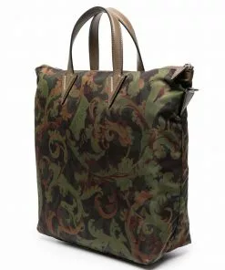 Versace Baroccoflage-print tote