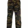 Versace camouflage fleece trousers