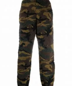 Versace camouflage fleece trousers