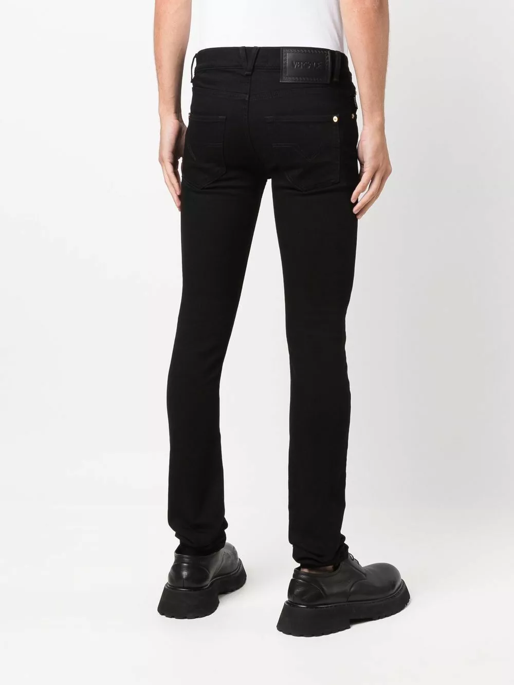 Versace Logo patch skinny cut jeans 6 Versace logo-patch skinny-cut jeans