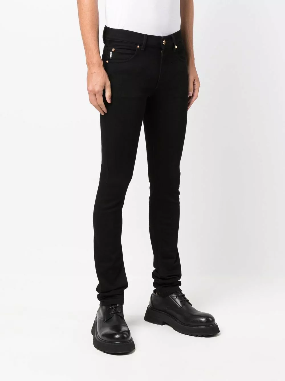 Versace Logo patch skinny cut jeans 5 Versace logo-patch skinny-cut jeans