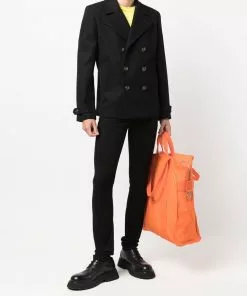 Versace logo-patch skinny-cut jeans