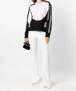 Versace Greca-pattern panelled jumper