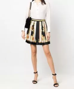 Versace Medusa Renaissance pleated skirt