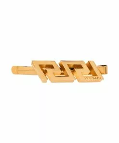 Versace Greca plaque hairclip
