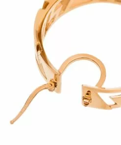 Versace Greca pattern hoop earrings
