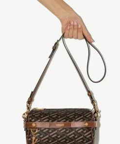 Versace Greca pattern crossbody bag 10 Versace Greca-pattern crossbody bag