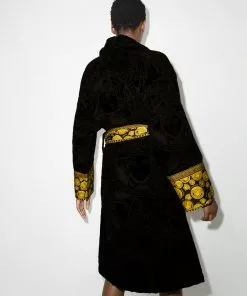 Versace Medusa-print belted robe