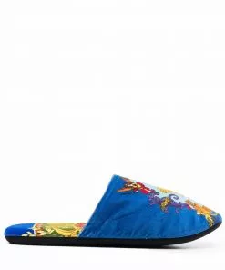 Versace Medusa Renaissance-print slippers