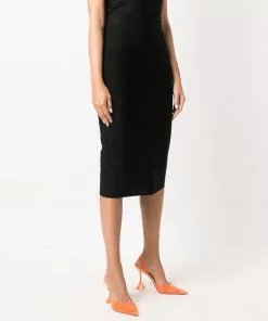 Versace high-waisted zipped skirt