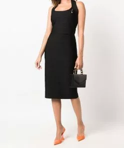 Versace high-waisted zipped skirt