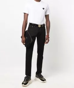 Versace Medusa embroidery T-shirt