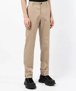 Versace Medusa motif gabardine chinos