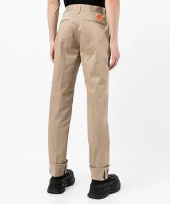 Versace Medusa motif gabardine chinos