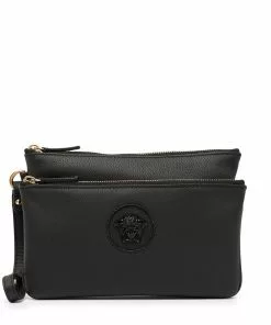 Versace La Medusa zipped pouch
