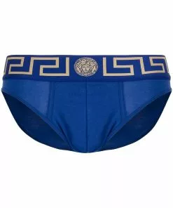 Versace logo embroidered briefs