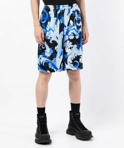 Versace Baroccoflage-print bermuda shorts