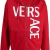 Versace logo-print zip-up hoodie