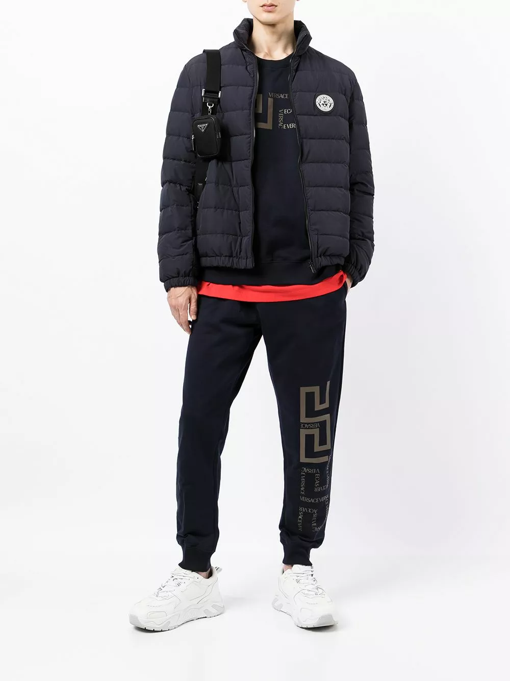 Versace Greca pattern print sweatshirt 4 Versace Greca pattern-print sweatshirt