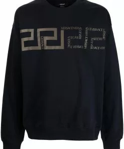 Versace Greca pattern-print sweatshirt