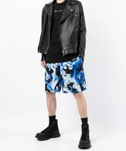 Versace logo-embroidered T-shirt