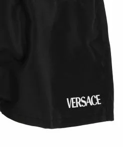 Versace Greca-trim Medusa-logo swimming trunks