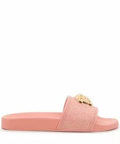 Versace Medusa-plaque open-toe slides