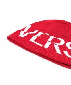 Versace intarsia-logo wool beanie