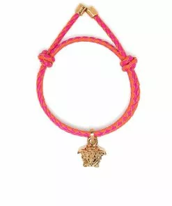 Versace Medusa Head leather bracelet