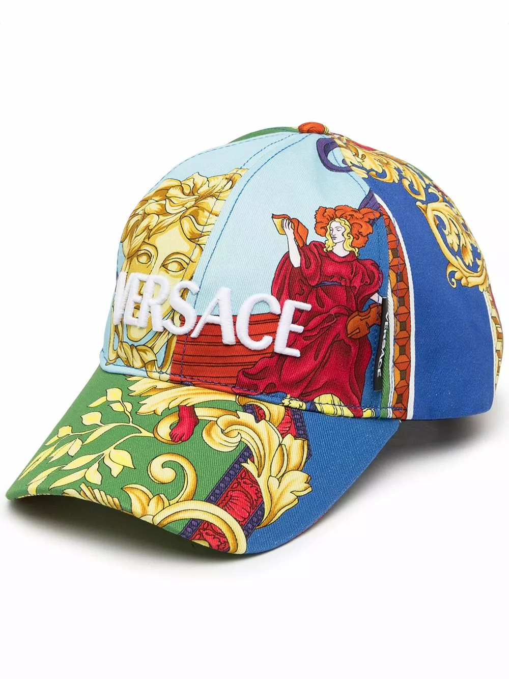 Versace Flocked logo panelled baseball cap 3 Versace flocked-logo panelled baseball cap