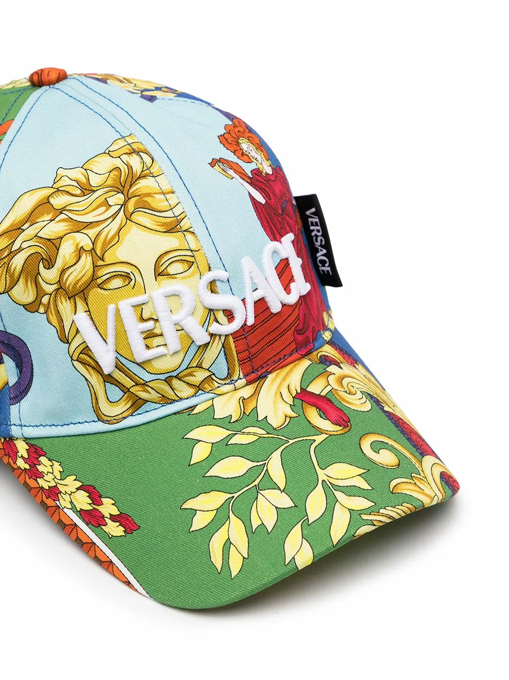 Versace Flocked logo panelled baseball cap 4 Versace flocked-logo panelled baseball cap