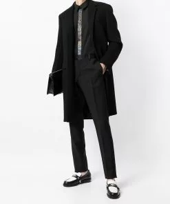 Versace rhinestone-embellished Greca shirt