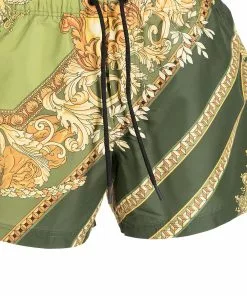 Versace Medusa Renaissance-print swim shorts