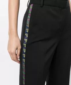 Versace Greca-tape tailored trousers