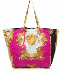 Versace Barocco-print tote bag