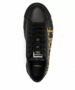 Versace Greca logo-print lace-up sneakers
