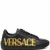 Versace Greca logo-print lace-up sneakers